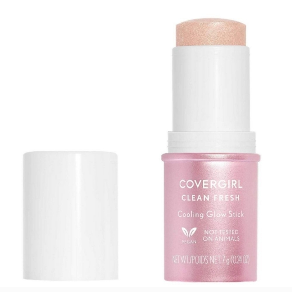 2 x CoverGirl clean fresh cooling glow stick 300 Transparent 0.24 Ounce